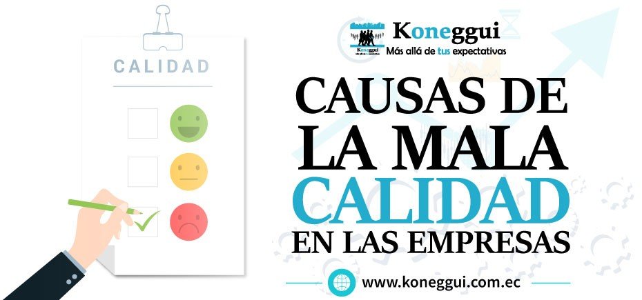 Causas de mala calidad en las Empresas